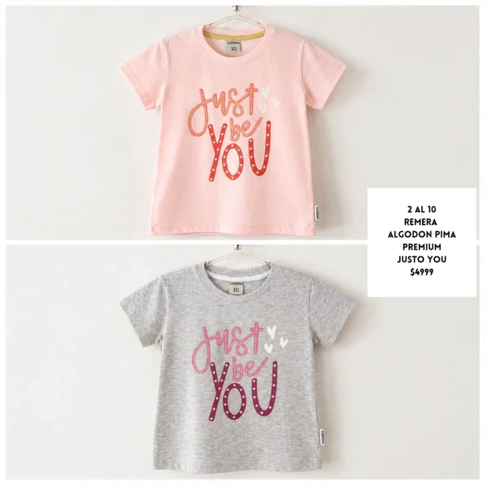 Remera Basica Alg. Pima Peinado Estampa You