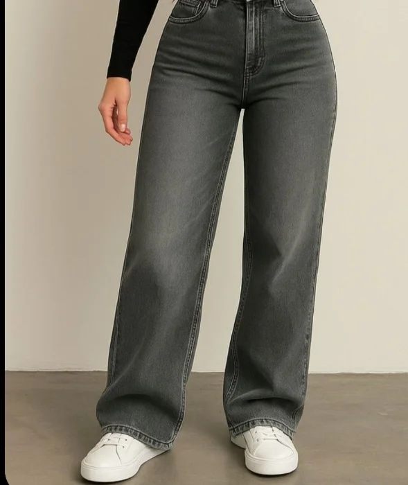 Wide Leg Gris Stone