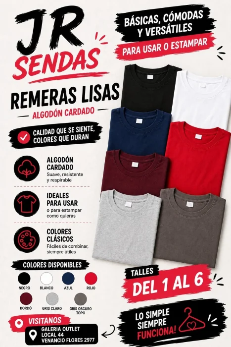 Remeras Lisas