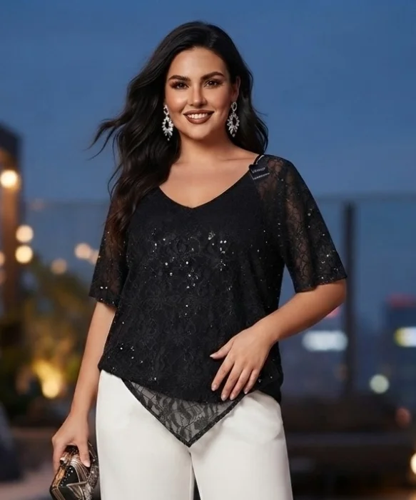 Blusa Pico Bordada