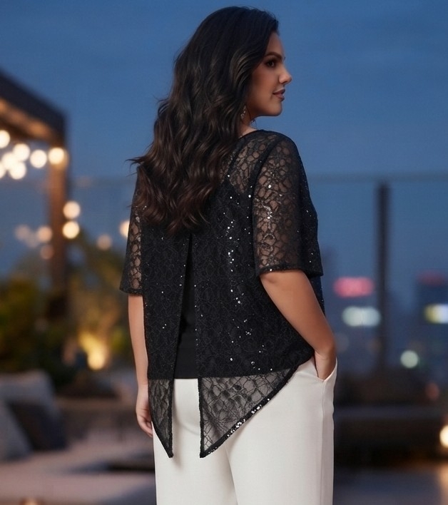 Blusa Pico Bordada - Imagen 2
