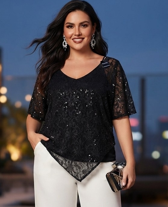 Blusa Pico Bordada - Imagen 3