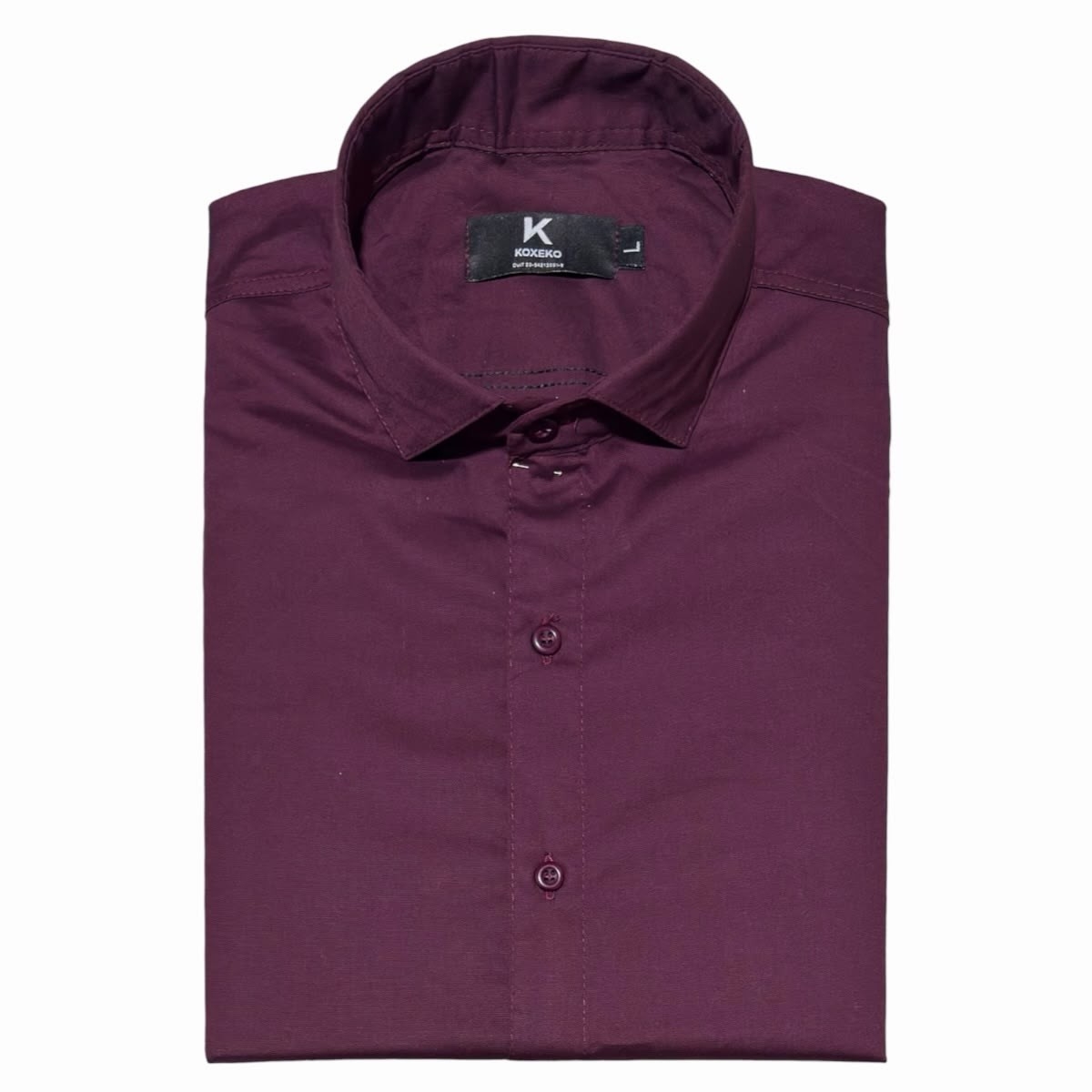 Camisa Liso Elastizado Slim Fit Manga Larga - Imagen 9