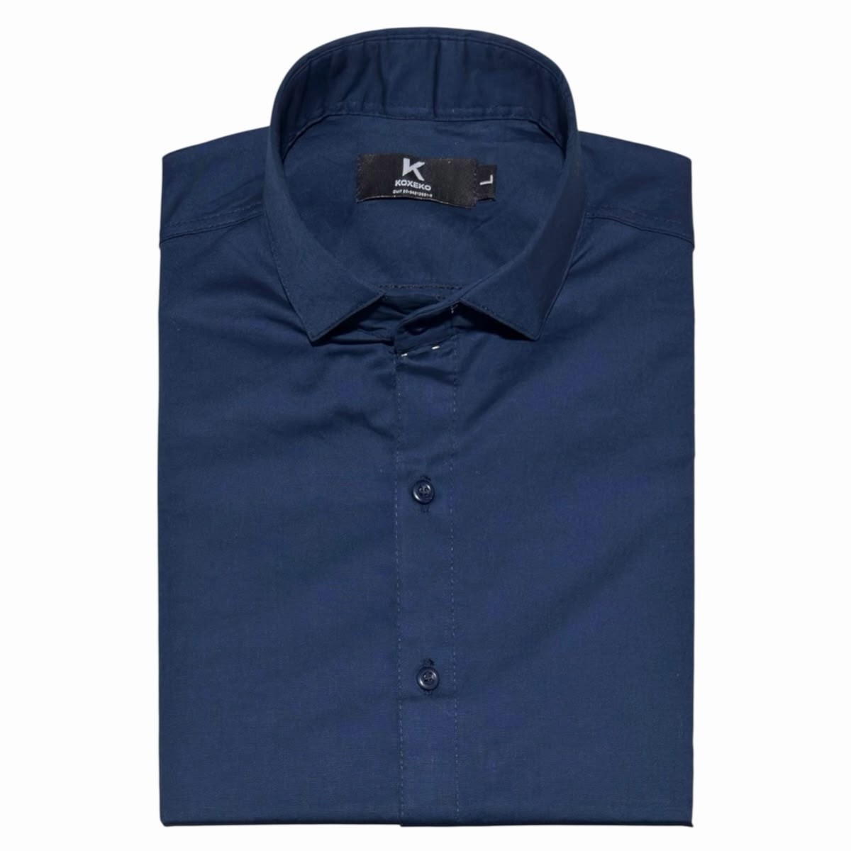 Camisa Liso Elastizado Slim Fit Manga Larga - Imagen 5