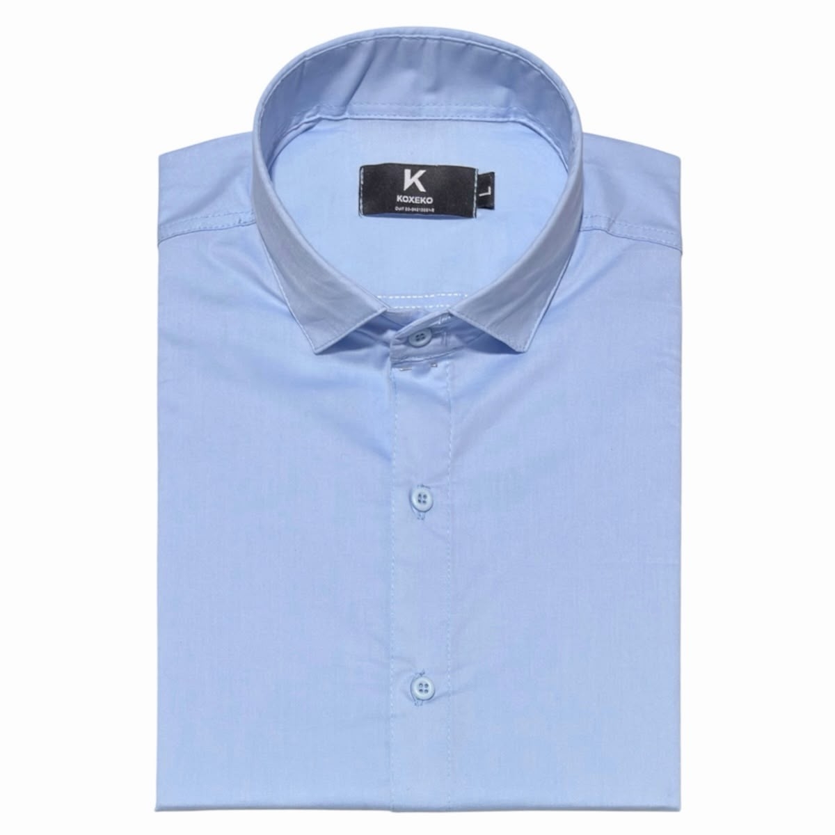 Camisa Liso Elastizado Slim Fit Manga Larga - Imagen 9