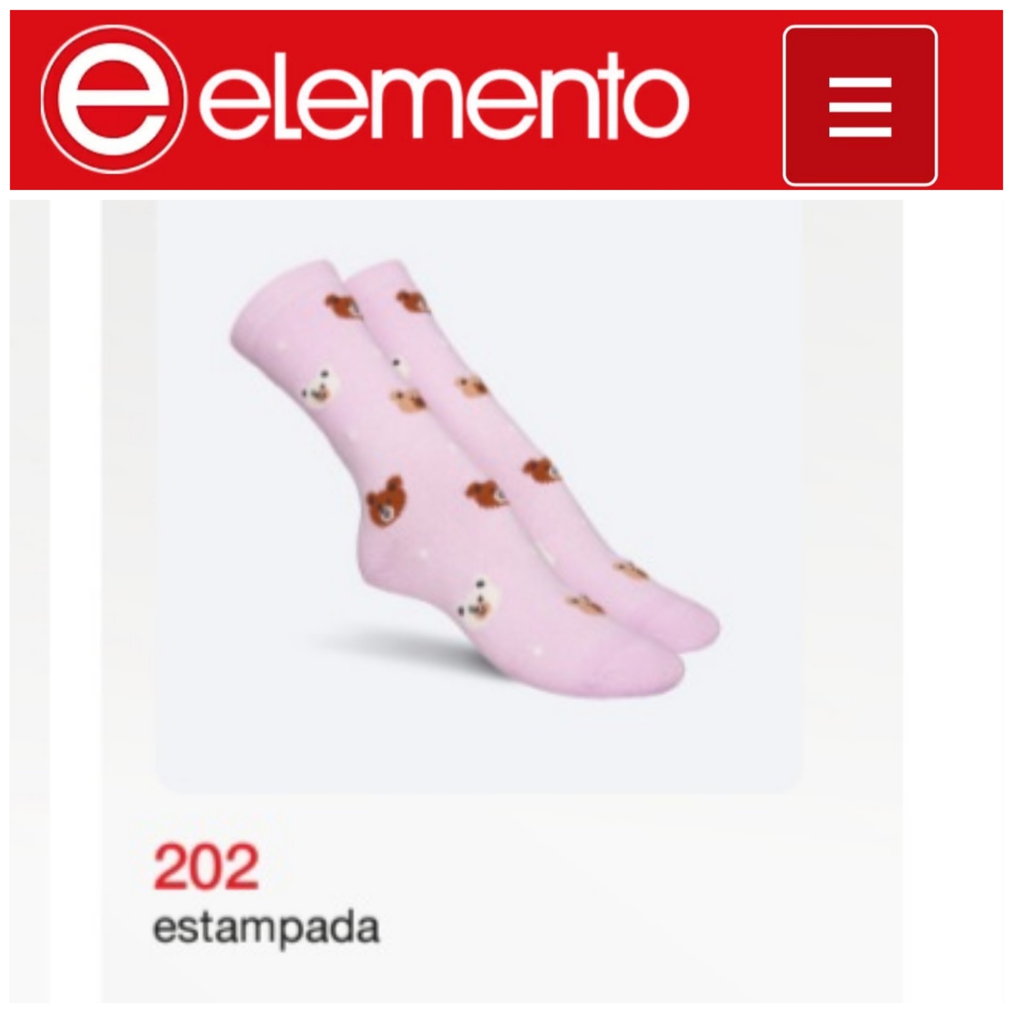 (art:202) Elemento 1/2 Caña Medias C/estampas Dama - Imagen 3