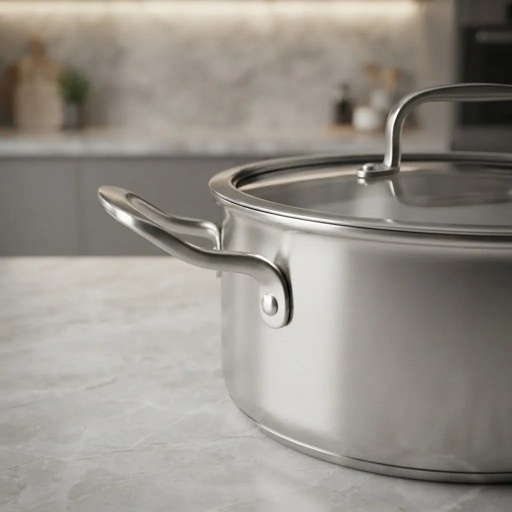 Cacerola Olla Acero Inoxidable con Tapa de Vidrio 2,5l - Imagen 3