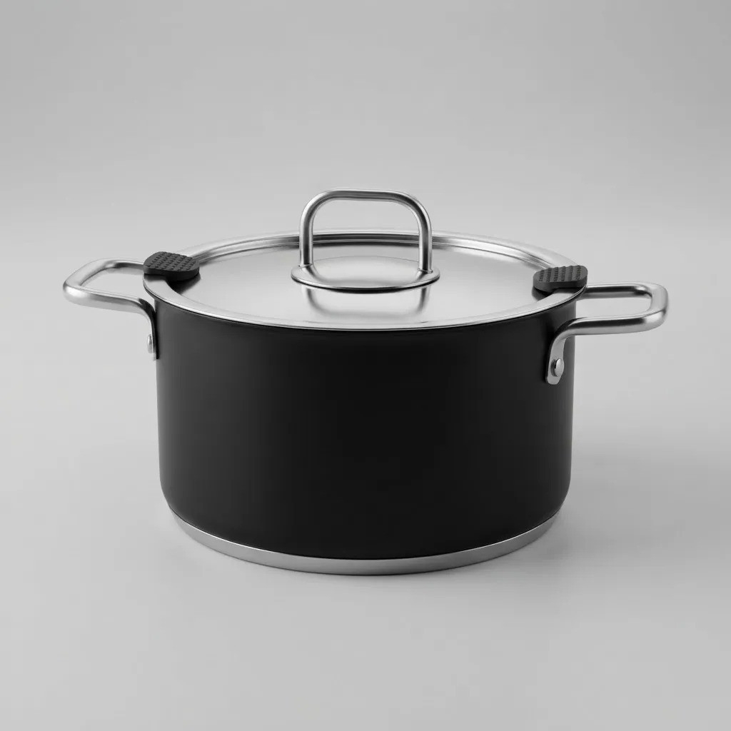 Cacerola Olla Acero Inoxidable con Tapa de Vidrio 4,4l - Imagen 3