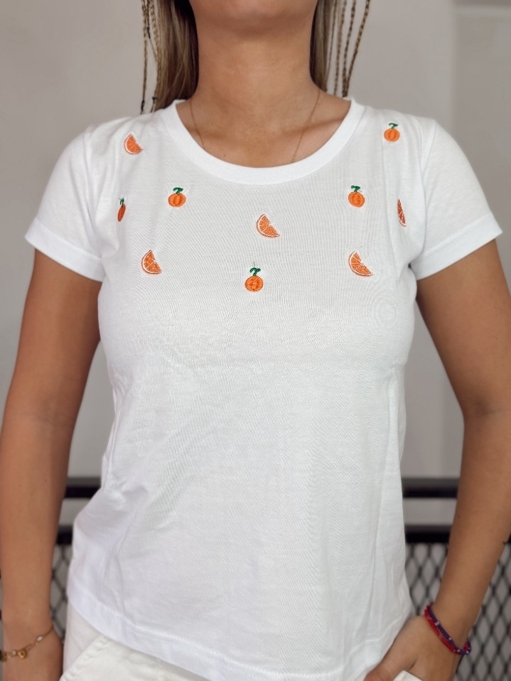 Remera Bordada Frutas - Imagen 6