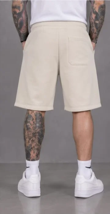 Bermudas Baggy Rústicas Algodón Peinado