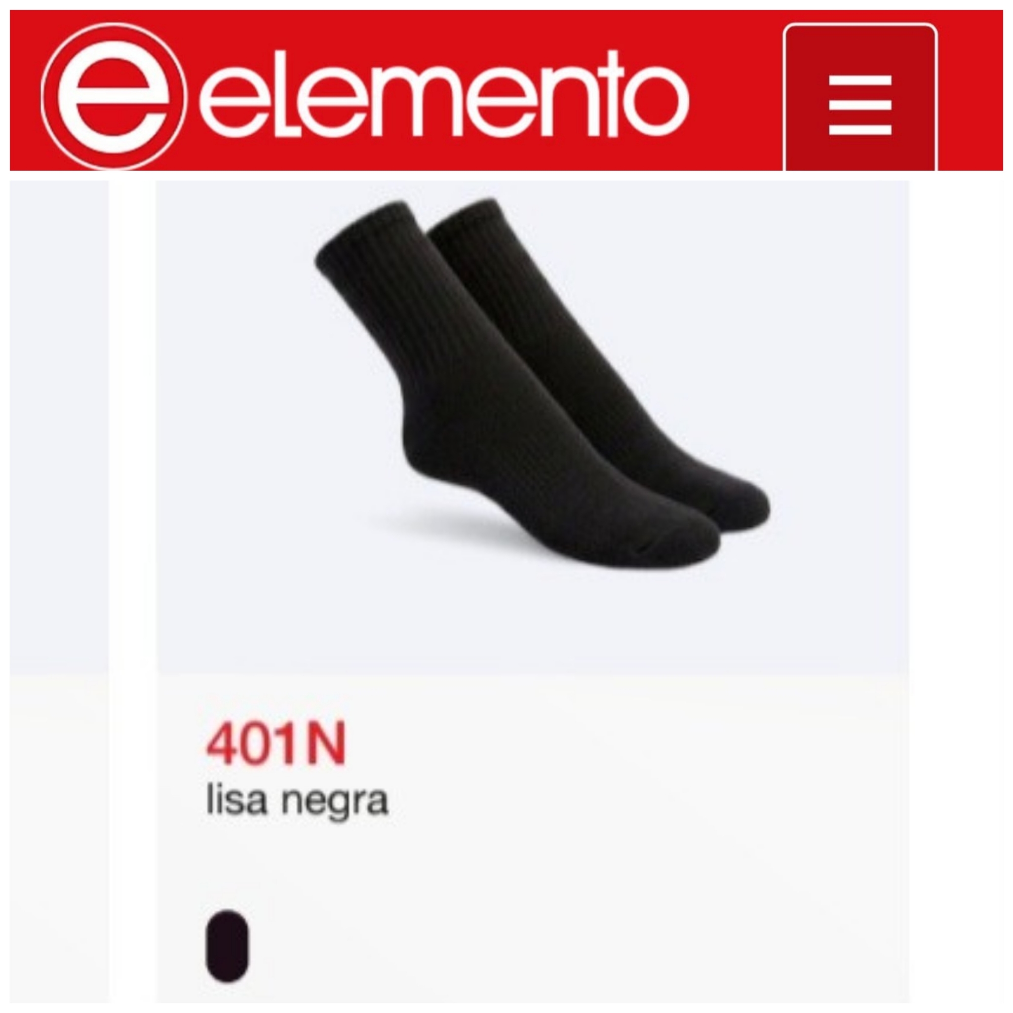 (art:401n)elemento 1/3 Caña Medias Negra Lisa Dama - Imagen 2
