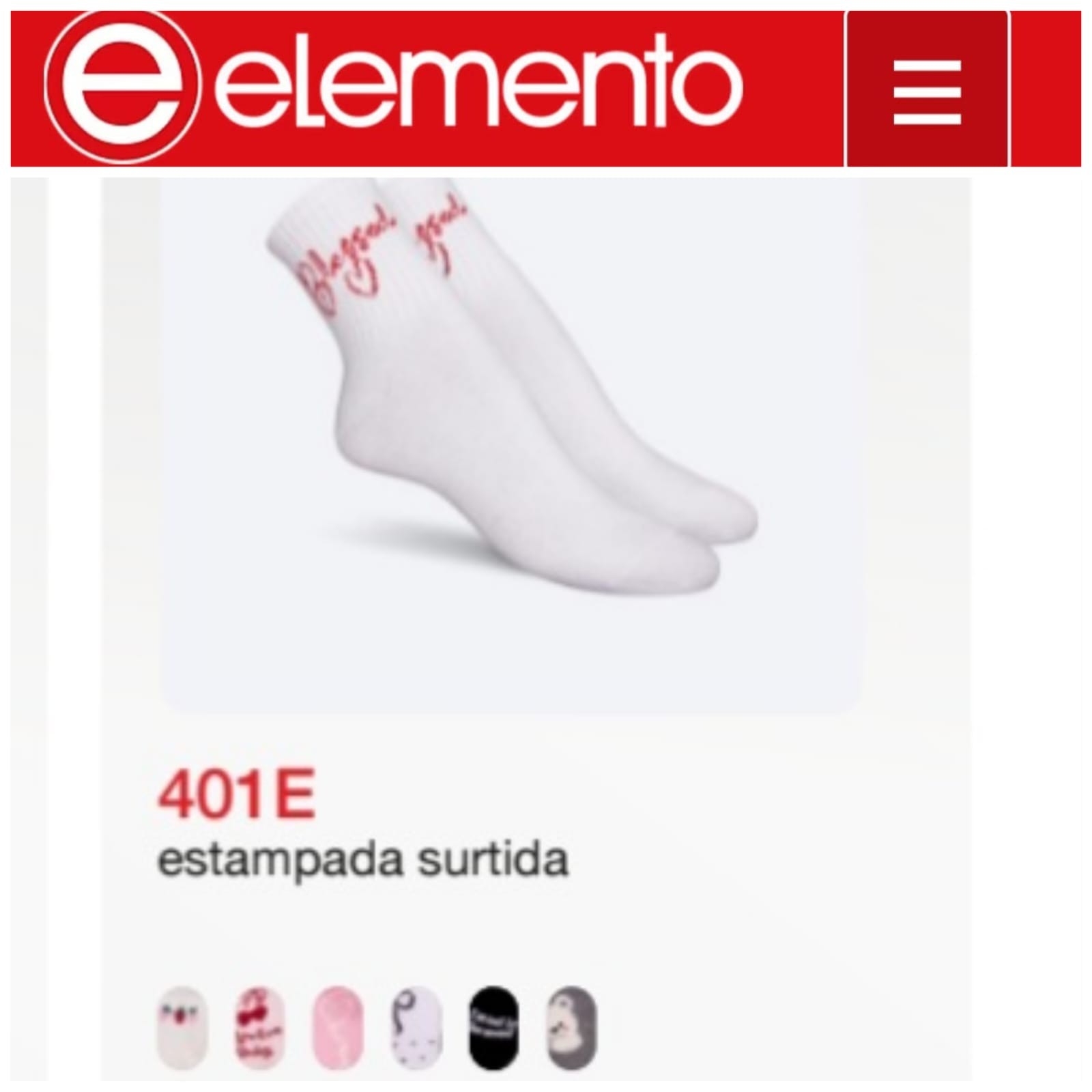 (art:401e)elemento 1/3 Caña Medias Estampada Dama - Imagen 6