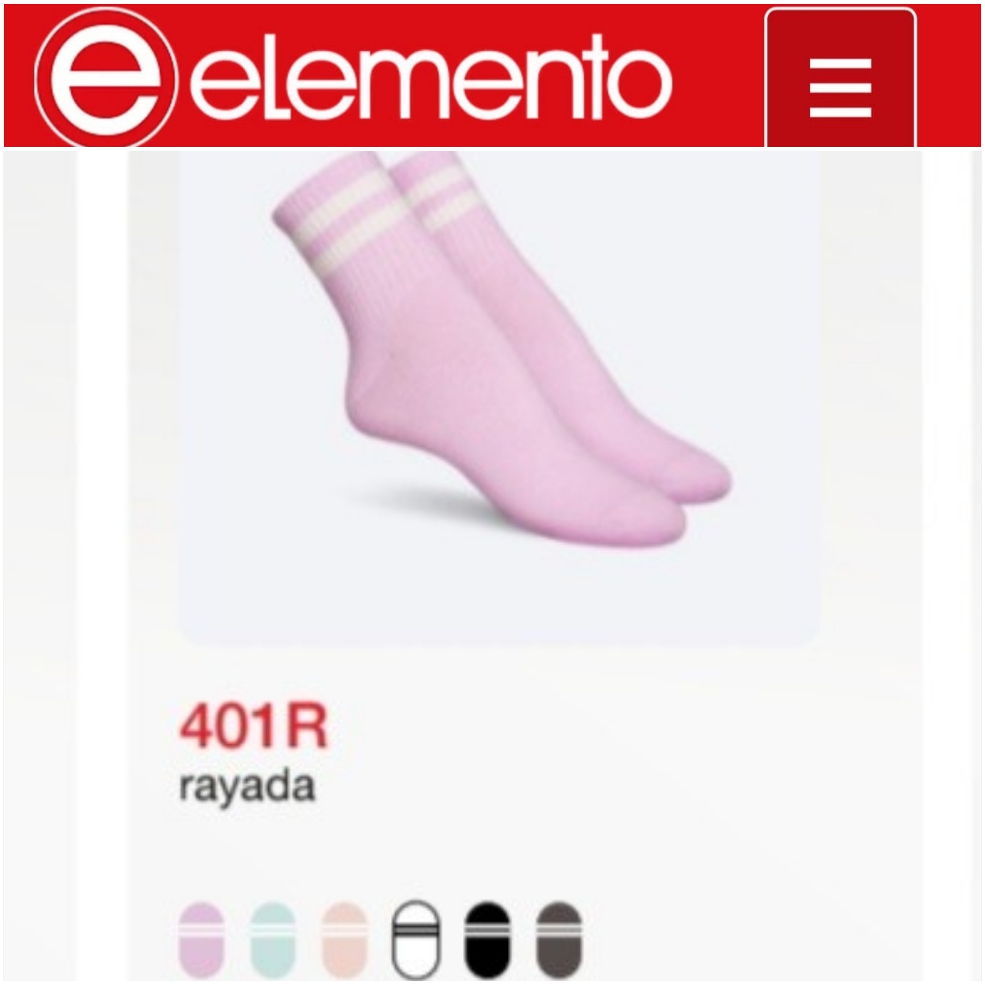 ( Art:401r)elemento 1/3 Caña Medias Lisas C/rayas Dama - Imagen 4