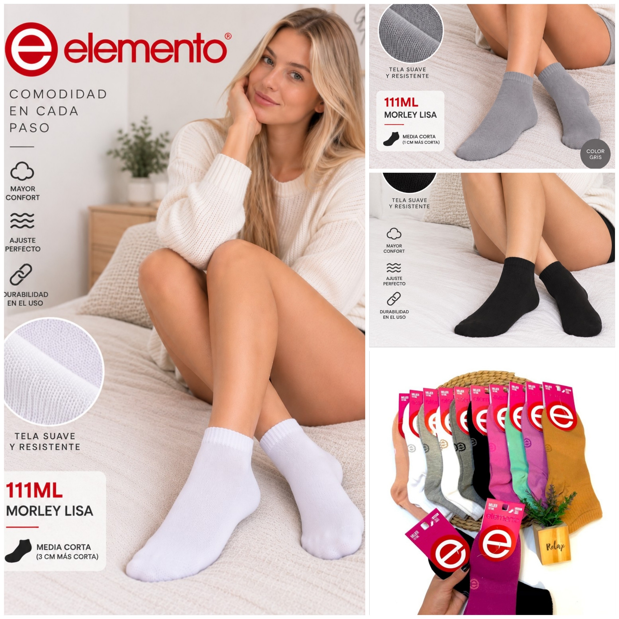 (art:111ml)elemento Soquete Liso C/puño Dama - Imagen 1