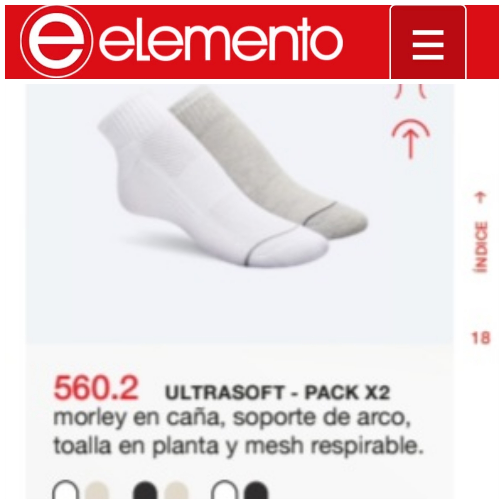 (art:560.2)elemento Pack X2 Soquete Toalla Ultrasoft Dama - Imagen 5