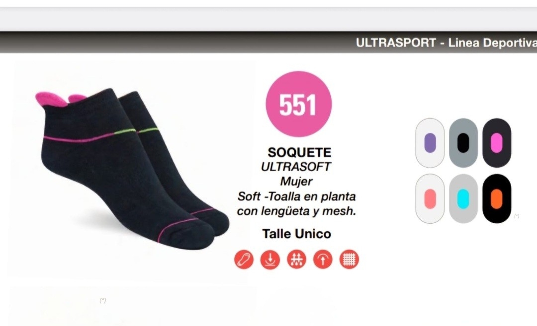 (art:551)elemento Soquete Deportivo Dama - Imagen 5