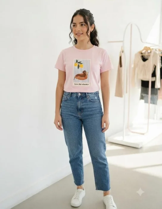Remera Estampada Dama Eco