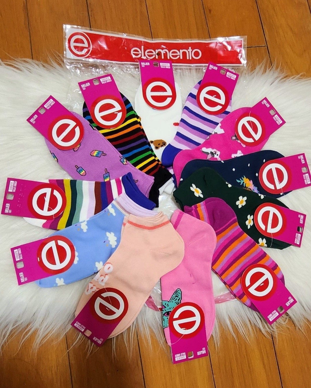 (art:101e)elemento Soquete Estampado Dama - Imagen 8
