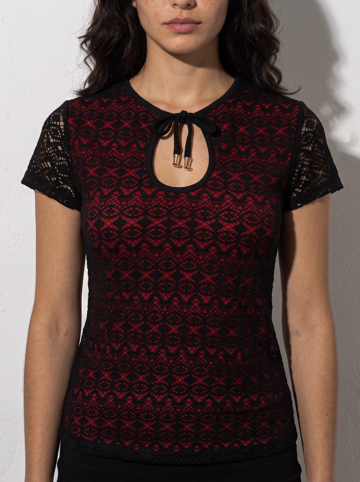 Remera Crochet C/ Atado con Viscosa Frontal - Imagen 2