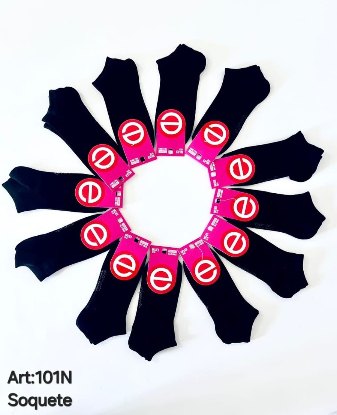(art:101n)elemento Soquete Negro Liso Dama - Imagen 7
