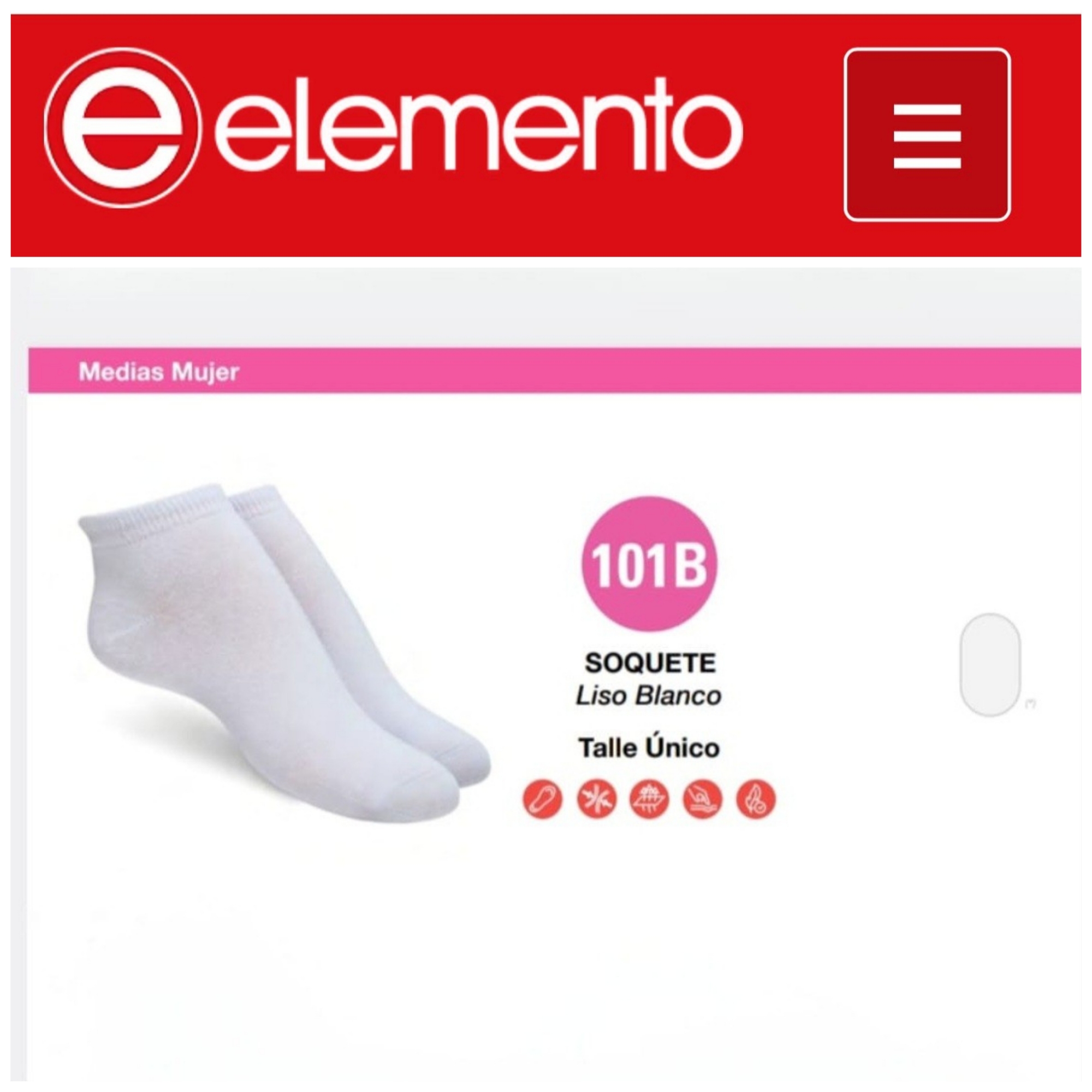 (art:101b)elemento Soquete Blanco Liso Dama - Imagen 4