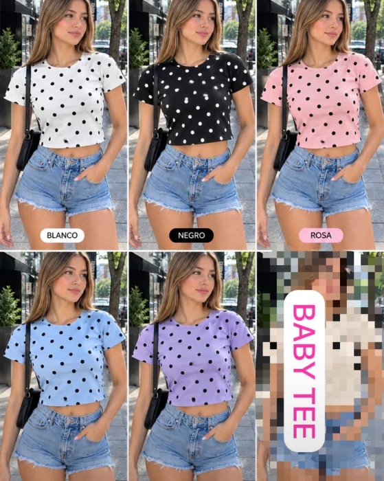 Baby Tee Lunares