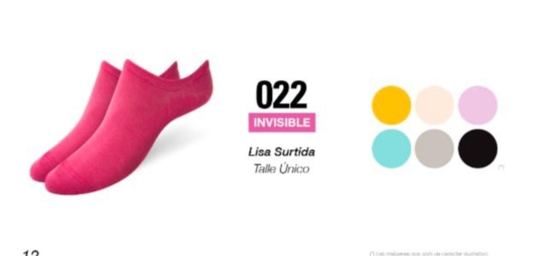(art:022)elemento Invisible Medias Lisa Surtidas - Imagen 5