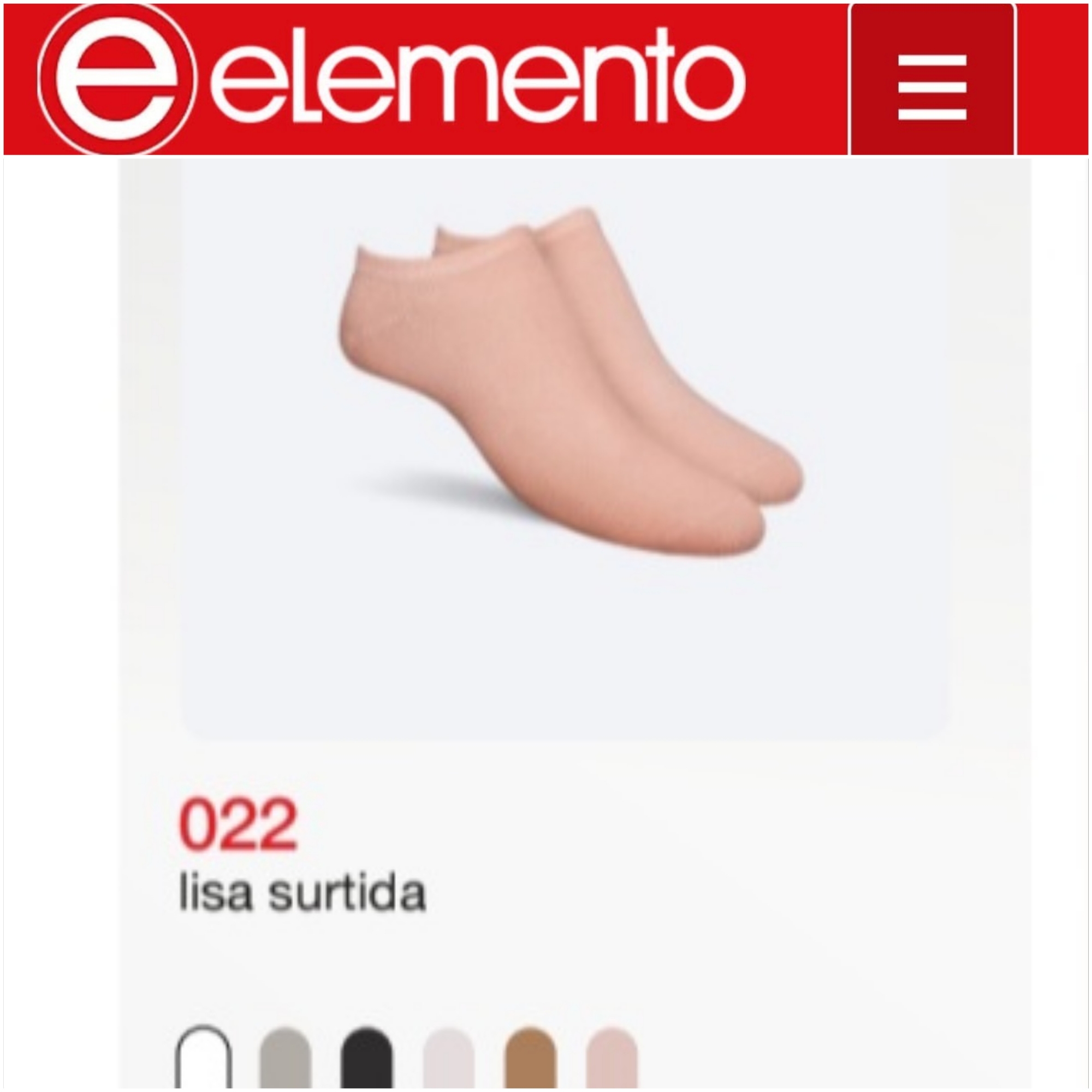 (art:022)elemento Invisible Medias Lisa Surtidas - Imagen 9