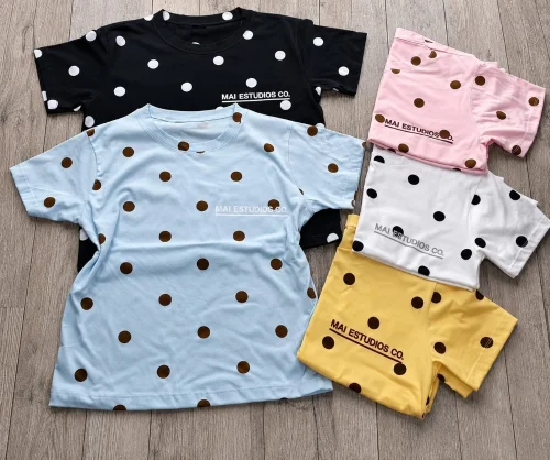 Remera a Lunares de Algodón