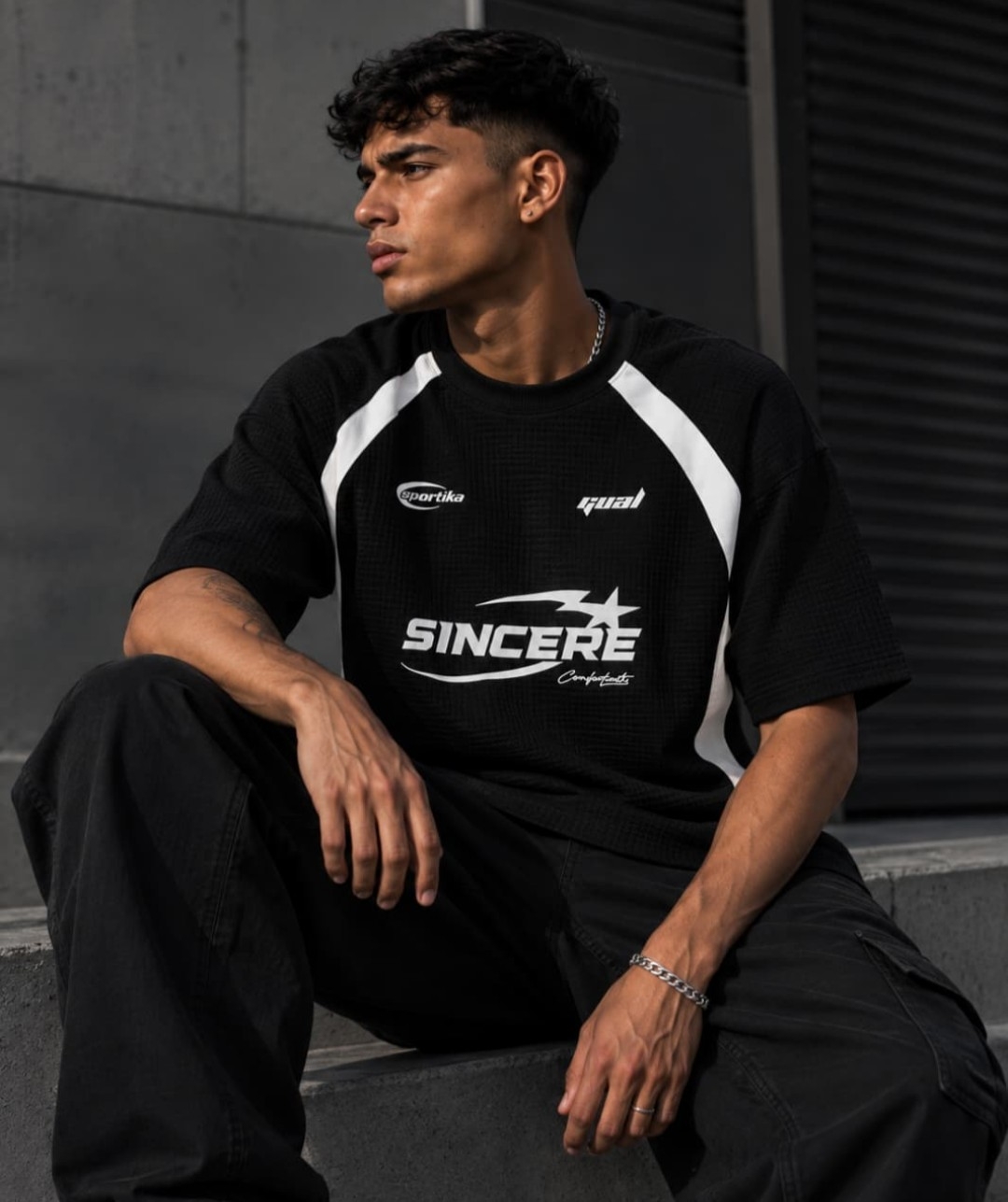 Remeras Overzice Crossline de Wafle - Imagen 3