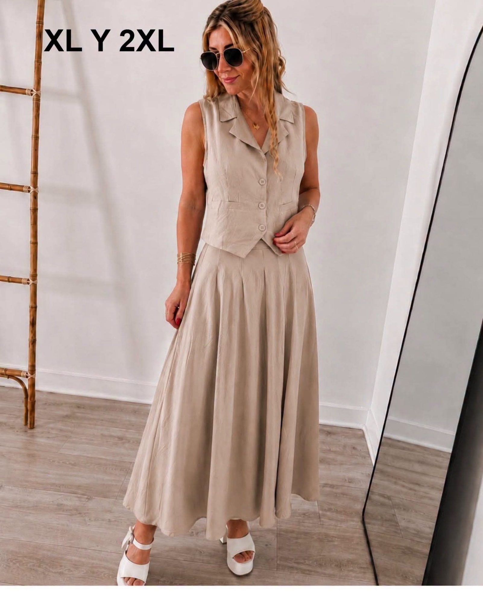 Conjunto Pollera Chaleco - Imagen 9