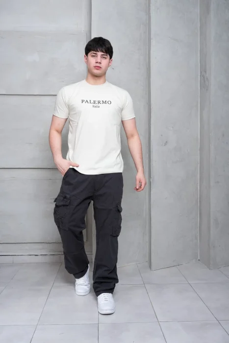 Pantalon Cargo Gabardina