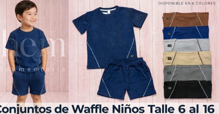 Conjunto Wafle Niños