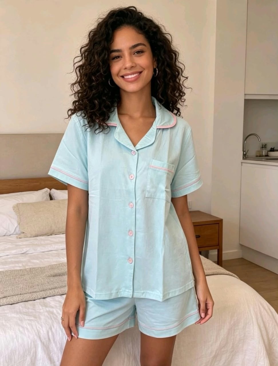 Pijama Camisero Lisos 1 al 5 - Imagen 5