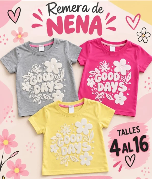 Remeras Clásicas Nena