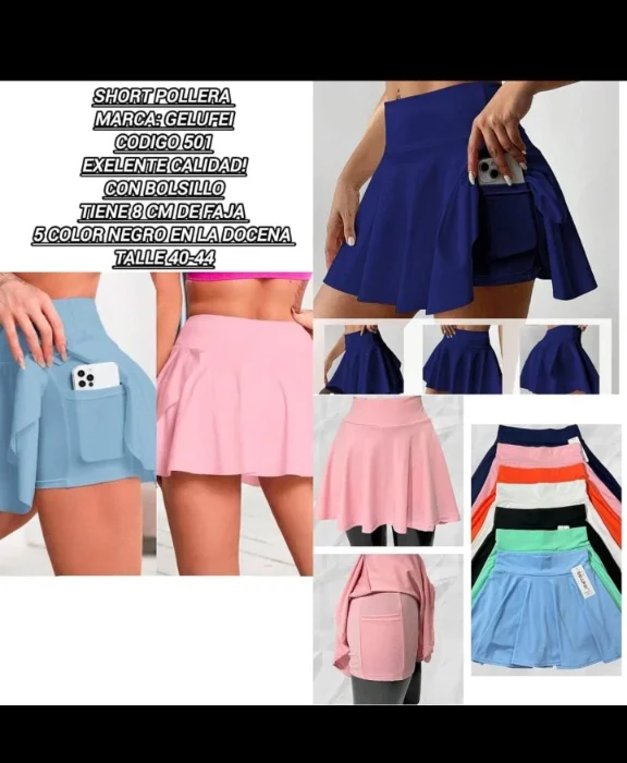 Shorts Polleras Art 501