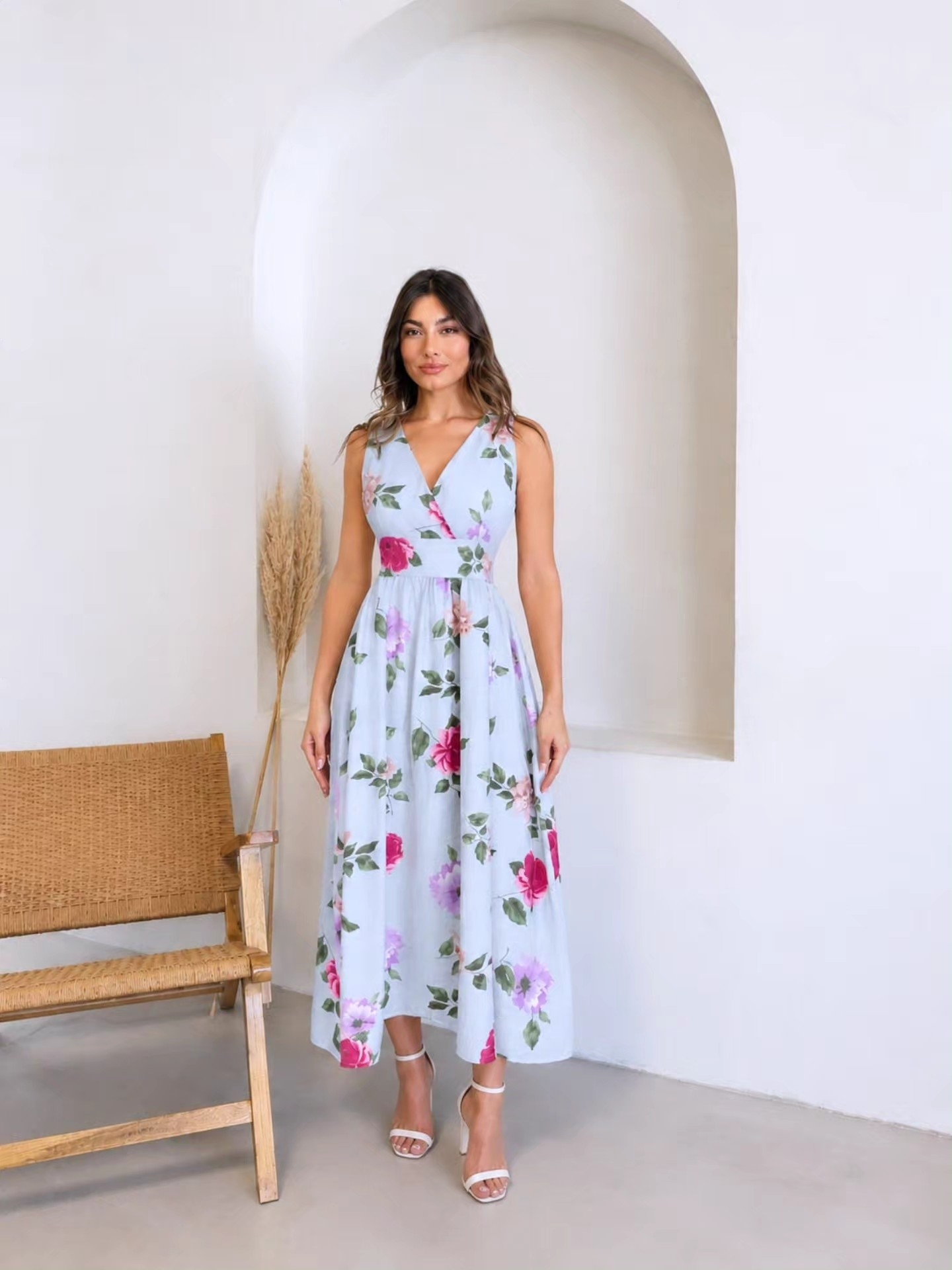 Vestido  de Seda Estampado ( Irina - Imagen 2