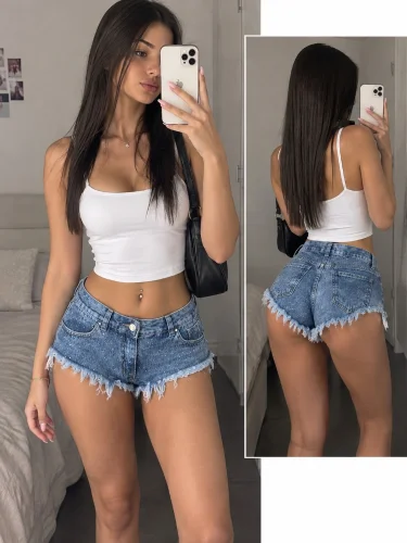 Short Jeans con Strass