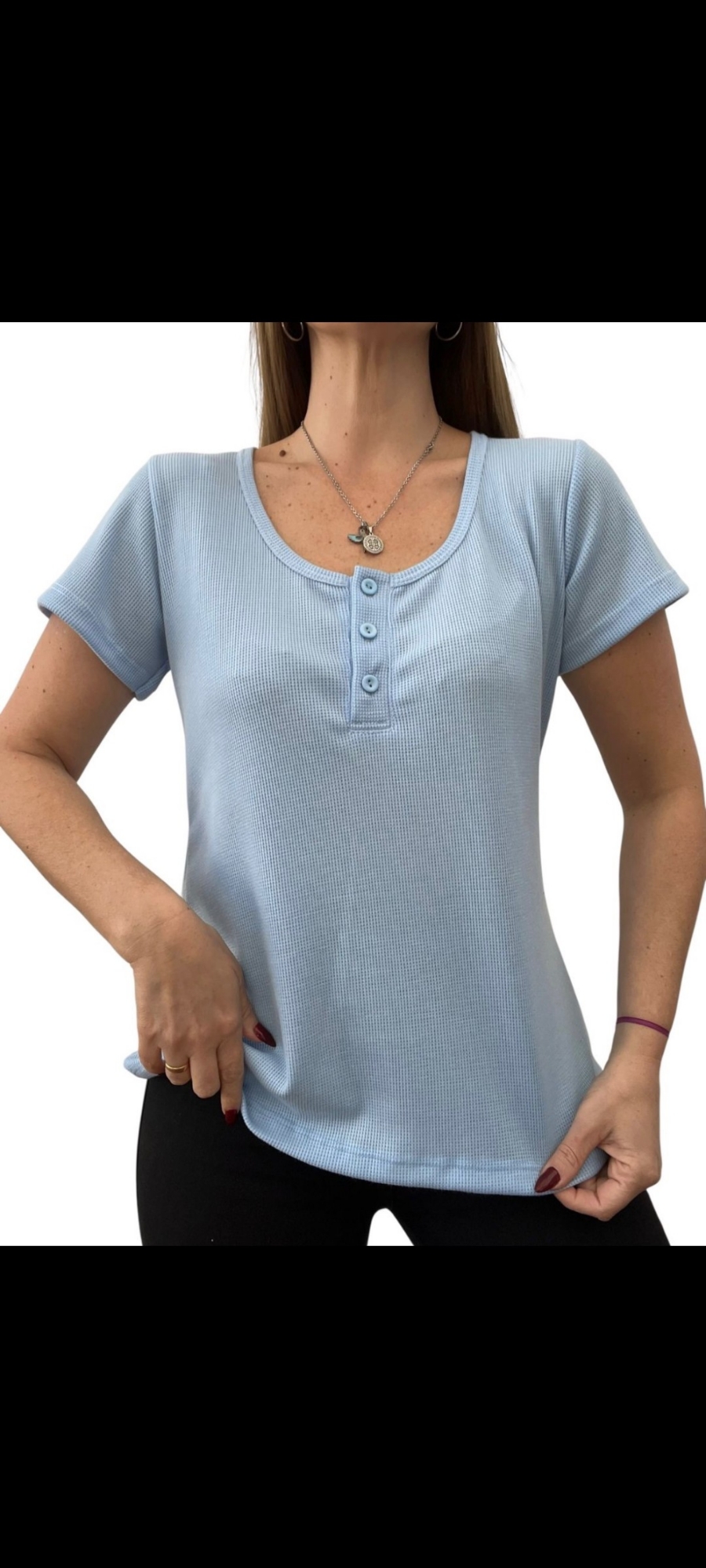 Remeras Botón de Waffle - Imagen 3