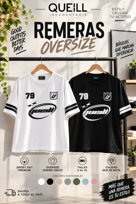 Remeras Oversize Americans