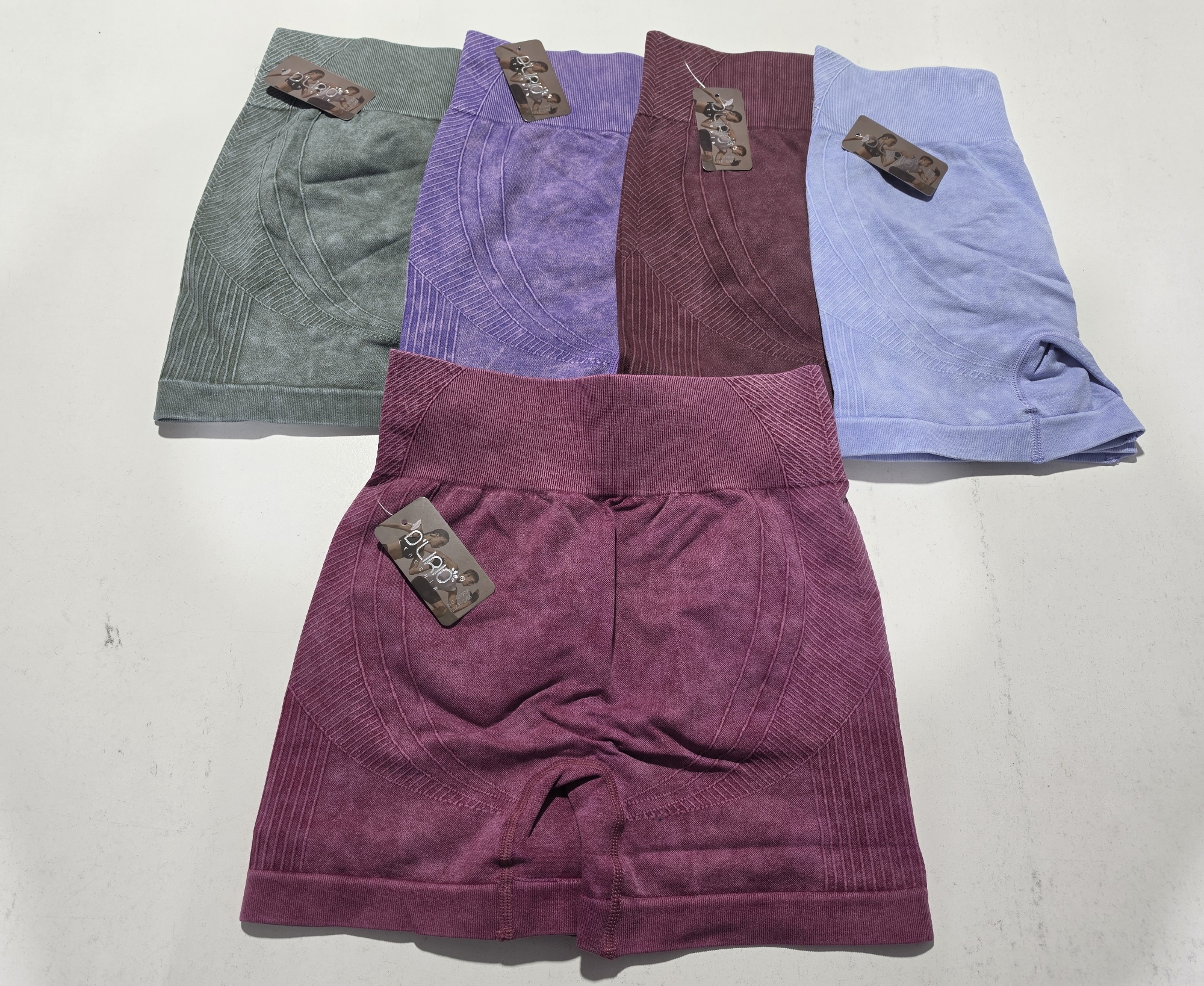 Short con Frunce Prelavado - Imagen 3