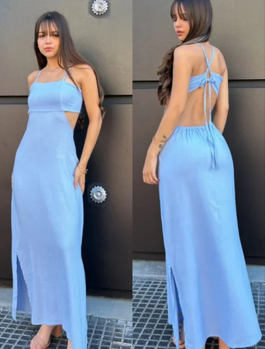 Vestido Lino Spandex