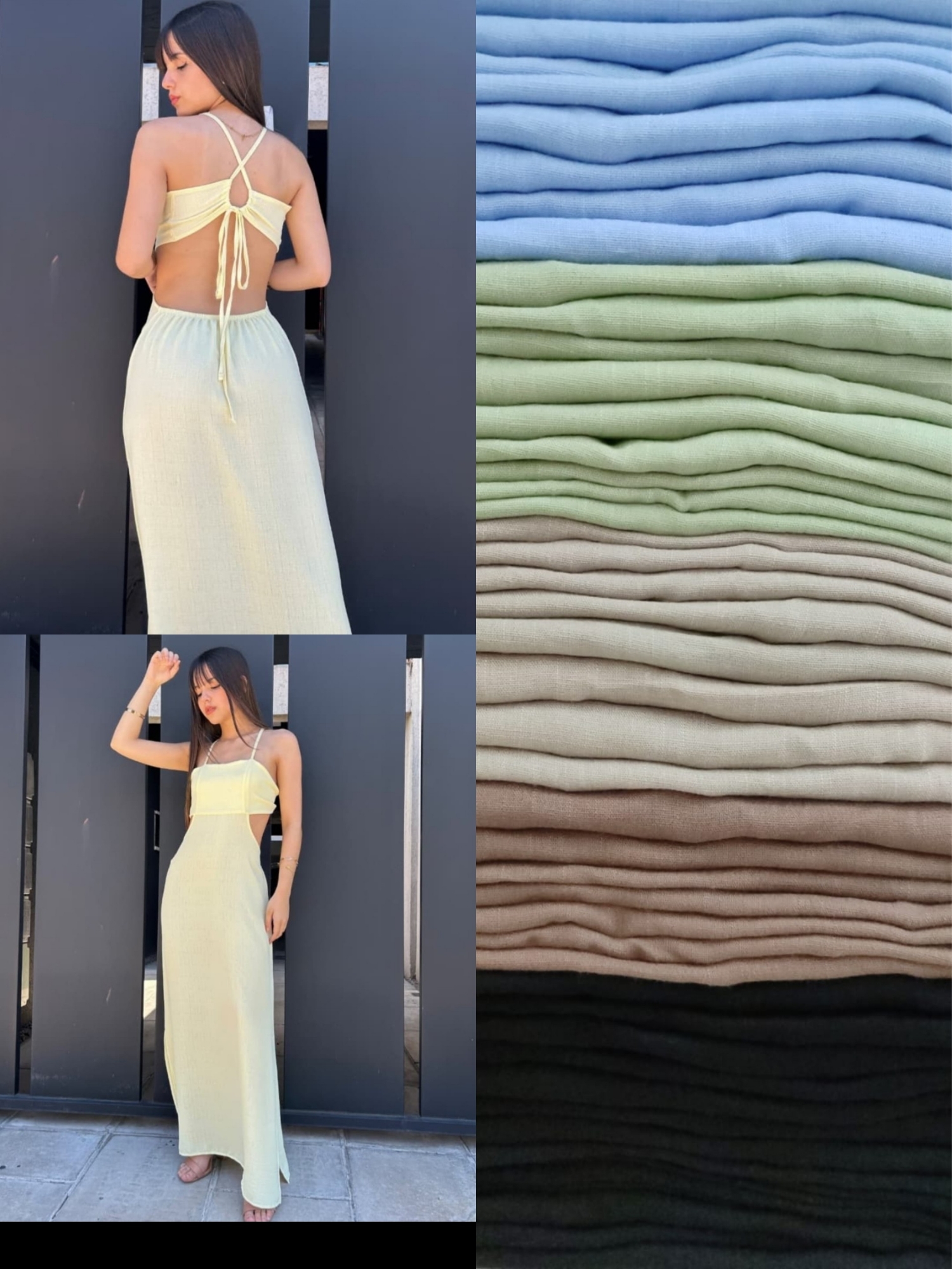 Vestido Lino Spandex - Imagen 2