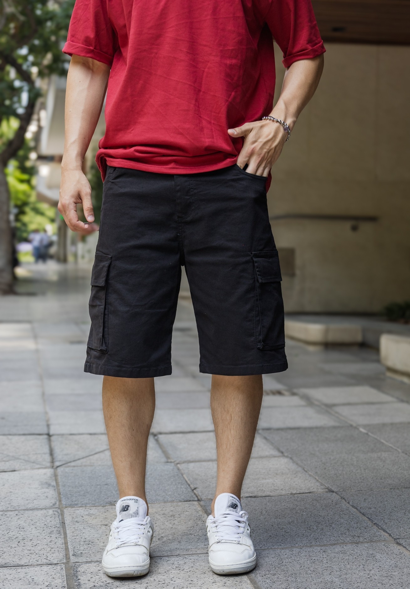 Bermudas Baggy Cargo Especiales de Gabardina Premiun Elastizada X Curva 21,000 - Imagen 4