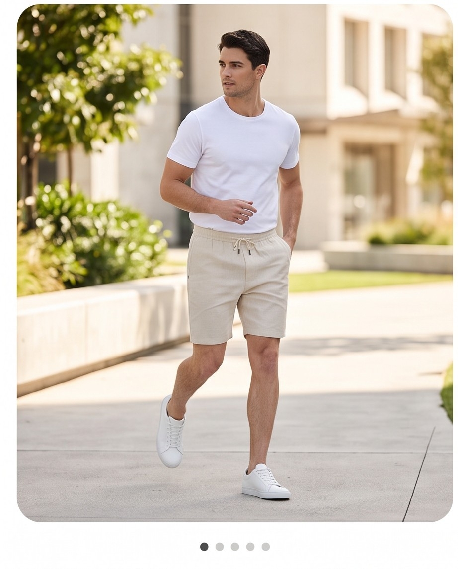 Bermuda Jogger Lino - Imagen 3