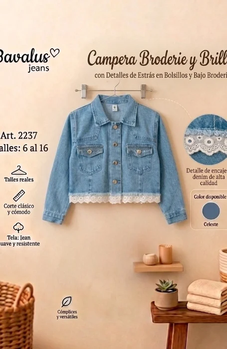 Campera de Nena Brodery