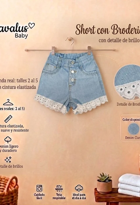 Short de Beba con Brodery