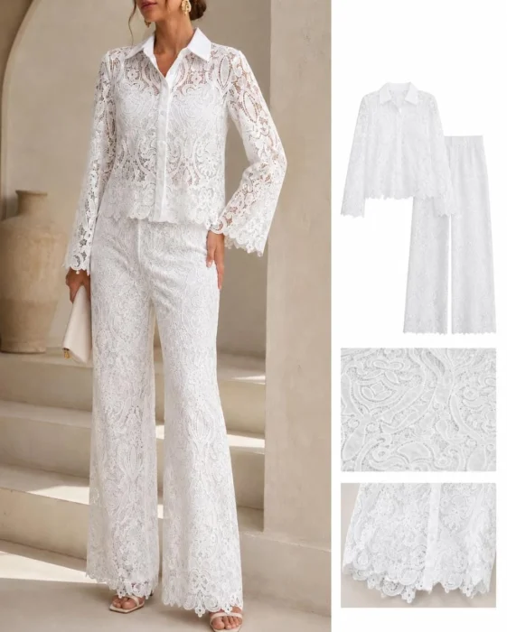 Conjunto Broderie Importado (2 Piezas)