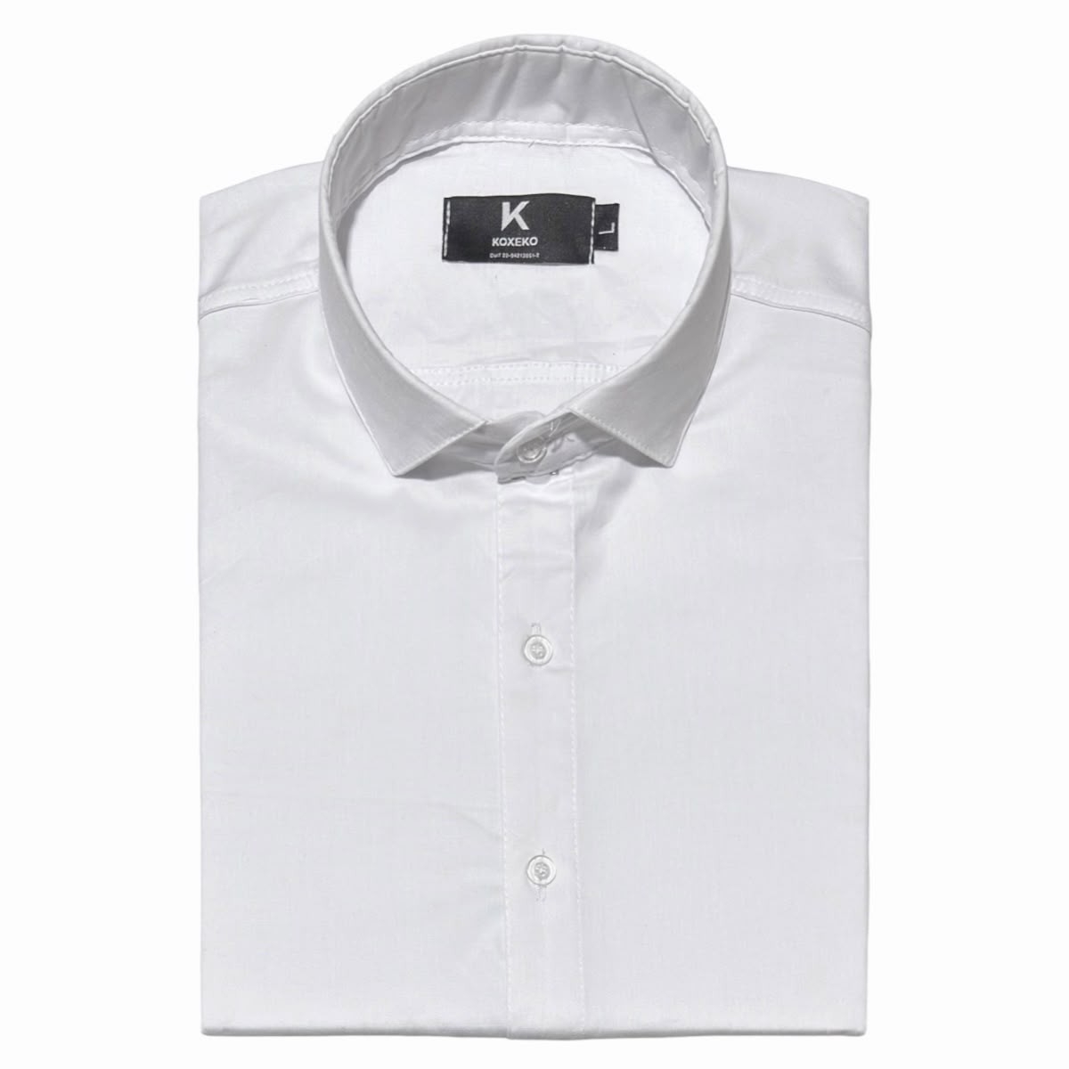 Camisa Liso Elastizado Slim Fit Manga Larga - Imagen 8