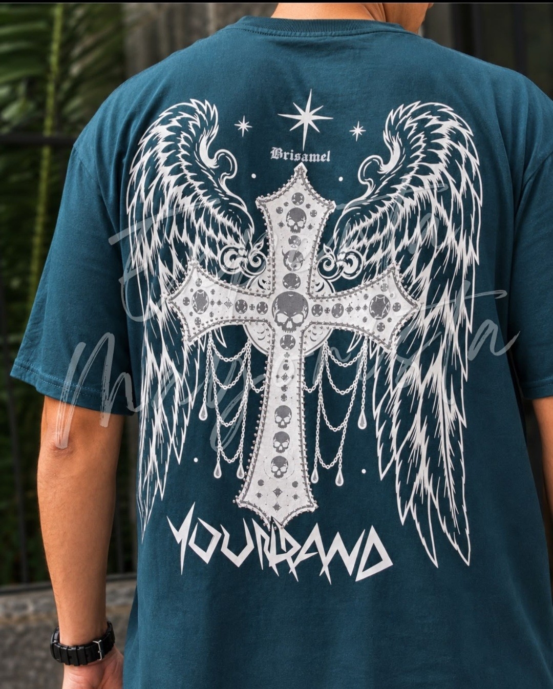 Remera con Stras  Algodon Peinado - Imagen 2